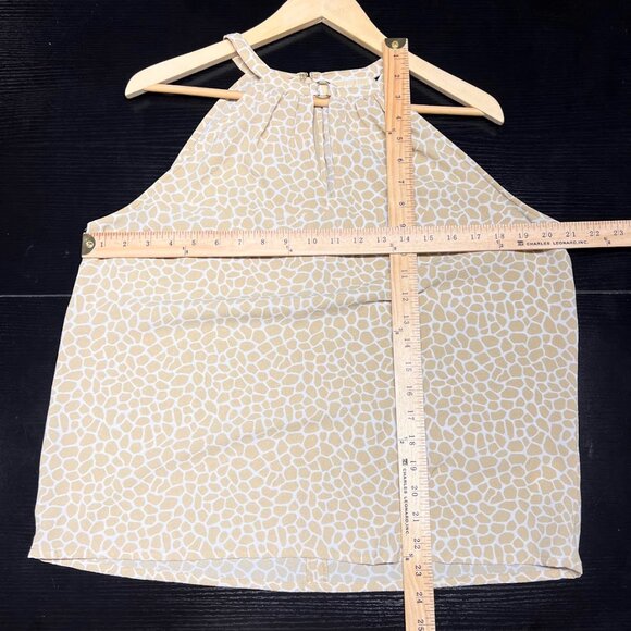 Michael Kors Giraffe Animal Print Halter Top - Picture 2 of 6